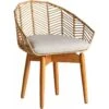 Chaise Plissé Rattan -Deco.fr Soldes Boutique chaise 15866333