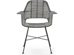 Chaise Osier/Métal Noir -Deco.fr Soldes Boutique chaise 15870471