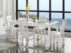 Lot De 6 Chaises GUERANDE - Pin Blanc -Deco.fr Soldes Boutique chaise 15893205