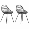 Lot De 2 Chaises De Salle à Manger Noires CANTON -Deco.fr Soldes Boutique chaise 16268377