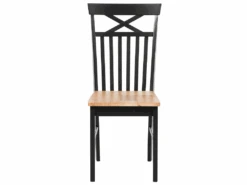 Lot De 2 Chaises Noires Et Marron HOUSTON -Deco.fr Soldes Boutique chaise 16688819