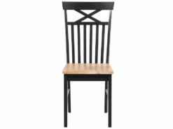 Lot De 2 Chaises Noires Et Marron HOUSTON -Deco.fr Soldes Boutique chaise 16688821