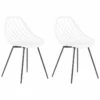 Lot De 2 Chaises De Salle à Manger Blanches CANTON 8 Lot De 2 Chaises De Salle à Manger Blanches CANTON -Deco.fr Soldes Boutique chaise 16701741