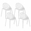 Ensemble De 4 Chaises Blanches MUMFORD 10 Ensemble De 4 Chaises Blanches MUMFORD -Deco.fr Soldes Boutique chaise 16701757