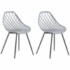 Lot De 2 Chaises De Salle à Manger Gris Clair CANTON