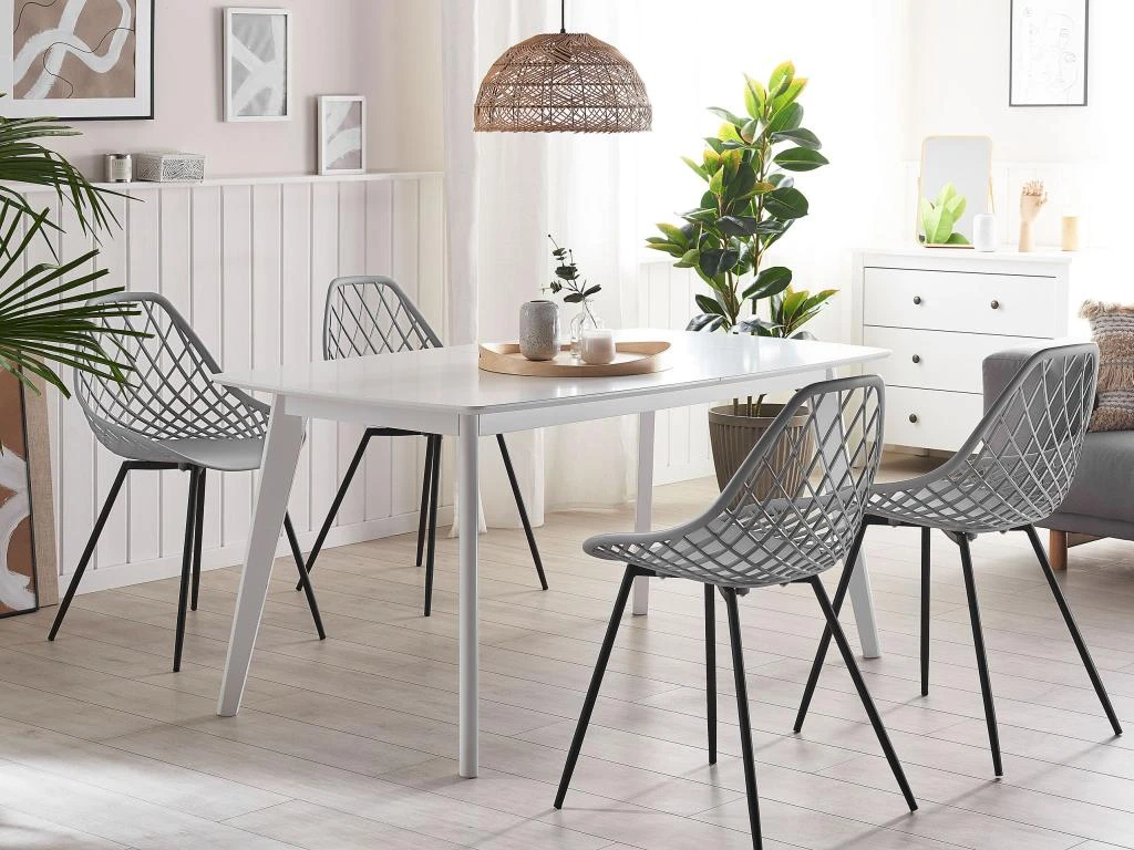 Lot De 2 Chaises De Salle à Manger Gris Clair CANTON 2 Lot De 2 Chaises De Salle à Manger Gris Clair CANTON – Image 2