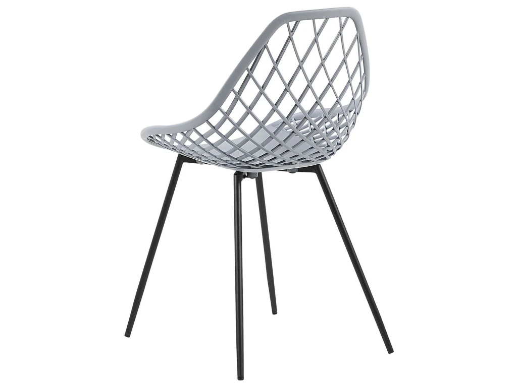 Lot De 2 Chaises De Salle à Manger Gris Clair CANTON 6 Lot De 2 Chaises De Salle à Manger Gris Clair CANTON – Image 6