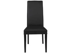 Lot De 2 Chaises TACOMA - Simili Noir & Pieds Noirs -Deco.fr Soldes Boutique chaise 171564