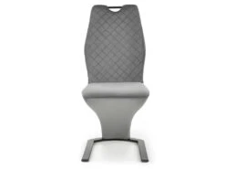 Lot De 2 Chaises Design En Velours - Gris -Deco.fr Soldes Boutique chaise 17568555