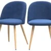 Chaise Cozy En Tissu Bleu Jean (lot De 2) -Deco.fr Soldes Boutique chaise 17577493