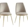 Lot De 2 Chaises En Velours Et Métal Doré - Beige - NEBINA De Pascal MORABITO 17 Lot De 2 Chaises En Velours Et Métal Doré - Beige - NEBINA De Pascal MORABITO -Deco.fr Soldes Boutique chaise 17618867