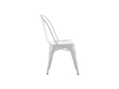 Quatuor De Chaises Métal Blanc - VASSIA -Deco.fr Soldes Boutique chaise 17622623