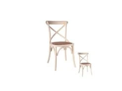 Duo De Chaises Bois Crème - BRETT