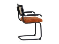 Duo De Chaises à Accoudoirs Métal/Rotin/Orange - MARIETTE 9 Duo De Chaises à Accoudoirs Métal/Rotin/Orange - MARIETTE -Deco.fr Soldes Boutique chaise 17626389