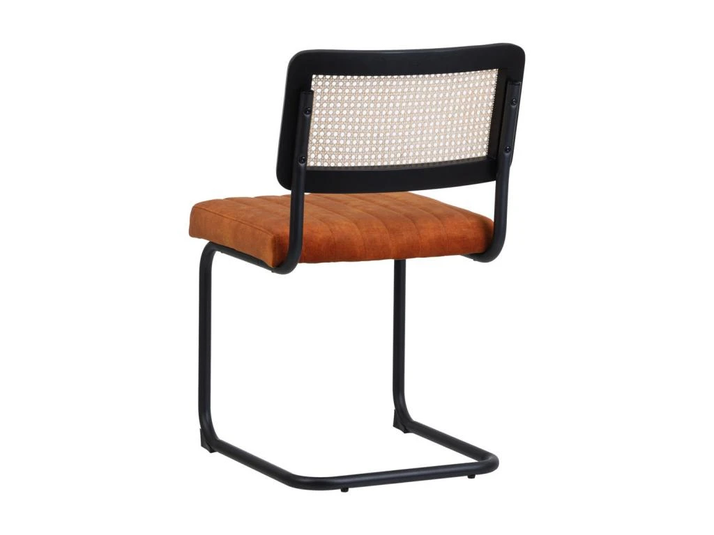 Duo De Chaises Métal/Rotin/Orange - MARIETTE 5 Duo De Chaises Métal/Rotin/Orange - MARIETTE – Image 5