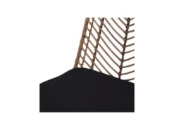 Chaise Rotin Marron/Métal - MARTINE -Deco.fr Soldes Boutique chaise 17635181