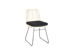 Chaise Rotin Naturel/Métal - MARTINE