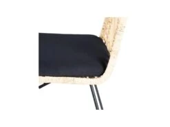 Chaise Rotin Naturel/Métal - MARTINE -Deco.fr Soldes Boutique chaise 17635275