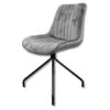 Chaise Velours Gris Pieds Métal Cécile - Gris 14 Chaise Velours Gris Pieds Métal Cécile - Gris -Deco.fr Soldes Boutique chaise 18081507