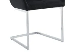 Lot De 6 Chaises En Velours Et Métal - Noir - BERLONA -Deco.fr Soldes Boutique chaise 18320739