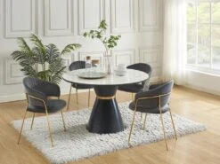 Lot De 2 Chaises En Velours Et Métal Doré - Gris - MADOLIA De Pascal MORABITO 11 Lot De 2 Chaises En Velours Et Métal Doré - Gris - MADOLIA De Pascal MORABITO -Deco.fr Soldes Boutique chaise 18320801