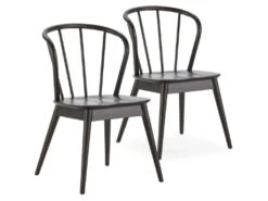 Pack 2 Chaises Brisa En Bois Coleur Noir