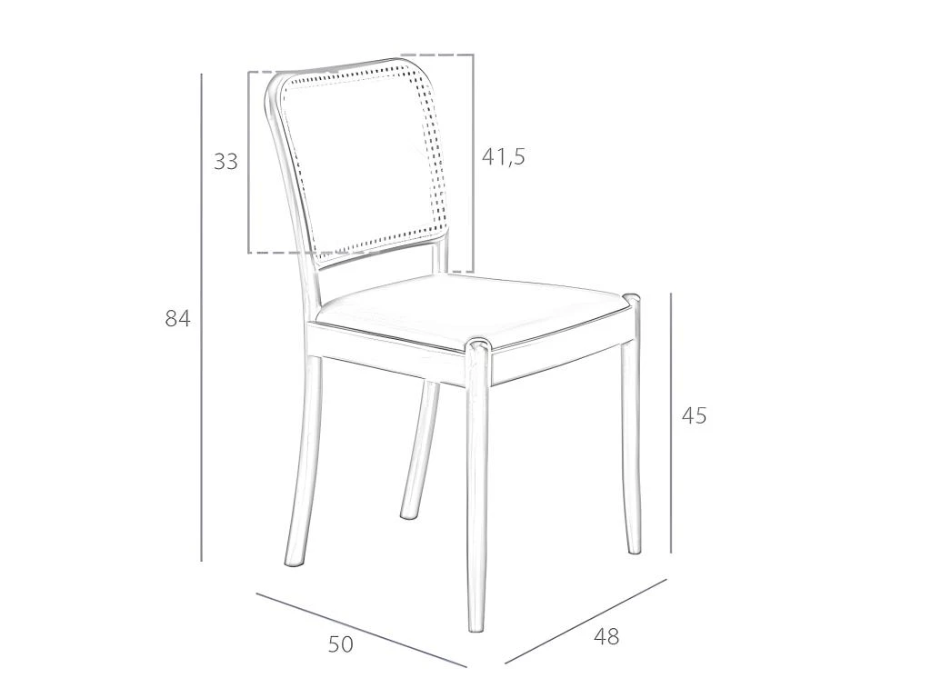 Chaise En Simili Cuir Et Rotin 4094 ANGEL CERDA 7 Chaise En Simili Cuir Et Rotin 4094 ANGEL CERDA â Image 7