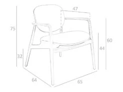 Fauteuil En Similicuir Et Pieds En Frêne 4118 ANGEL CERDA -Deco.fr Soldes Boutique chaise 18430345
