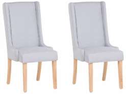Lot De 2 Chaises De Salle à Manger Gris Clair CHAMBERS