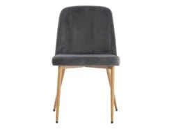 Lot De 6 Chaises En Velours Et Métal Effet Bois - Gris - MINAGRI 10 Lot De 6 Chaises En Velours Et Métal Effet Bois - Gris - MINAGRI -Deco.fr Soldes Boutique chaise 18456145