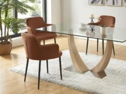 Lot De 6 Chaises En Velours Côtelé Et Métal - Terracotta - CELOLA De Pascal MORABITO 11 Lot De 6 Chaises En Velours Côtelé Et Métal - Terracotta - CELOLA De Pascal MORABITO -Deco.fr Soldes Boutique chaise 18636867