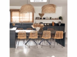 Chaise Tamara En Rotin Naturel (lot De 2) -Deco.fr Soldes Boutique chaise 18752203