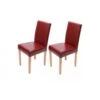 Chaise De Salle à Manger Lot De 2 ATHENA Rouge