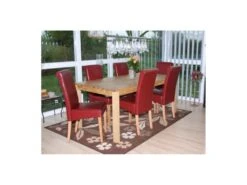 Chaise De Salle à Manger Lot De 2 FLORENCE Rouge -Deco.fr Soldes Boutique chaise 19191913