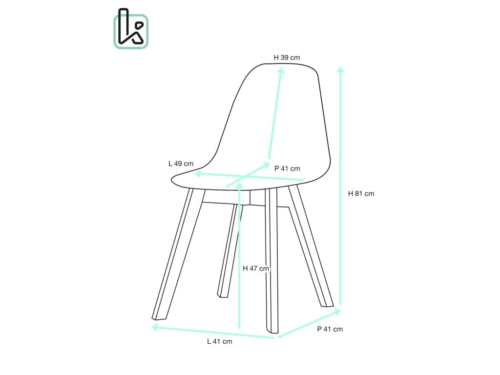 KAYELLES Lot De 2 Chaises Patchwork Scandinaves LAO 6 KAYELLES Lot De 2 Chaises Patchwork Scandinaves LAO â Image 6