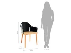 Chaise Pärumm Beksand Noir 57x54x82 Cm 8 Chaise Pärumm Beksand Noir 57x54x82 Cm -Deco.fr Soldes Boutique chaise 19433845