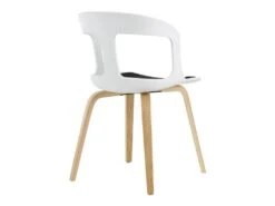 Chaise De Salle à Manger Ou De Bureau Avec Accoudoirs Pärumm Joritz Blanc 50x53x82 Cm -Deco.fr Soldes Boutique chaise 19433863