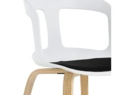 Chaise De Salle à Manger Ou De Bureau Avec Accoudoirs Pärumm Joritz Blanc 50x53x82 Cm -Deco.fr Soldes Boutique chaise 19433867