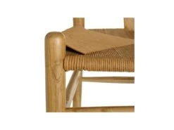 Duo De Chaises Bois Naturel Avec Assise Paillage - BRETT -Deco.fr Soldes Boutique chaise 19572249