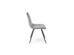 Chaise Design En Tissu Velours 46 X 58 X 83 Cm - Gris -Deco.fr Soldes Boutique chaise 19816661