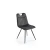 Chaise Design En Tissu Velours 46 X 58 X 83 Cm - Noir -Deco.fr Soldes Boutique chaise 19816703
