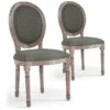 Lot De 20 Chaises Médaillon Louis XVI Tissu Gris 5 Lot De 20 Chaises Médaillon Louis XVI Tissu Gris -Deco.fr Soldes Boutique chaise 20010395