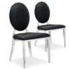 Lot De 2 Chaises Médaillon Sofia Simili Noir 9 Lot De 2 Chaises Médaillon Sofia Simili Noir -Deco.fr Soldes Boutique chaise 20010467