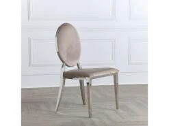 Lot De 2 Chaises Médaillon Pied Acier Era - Couleurs - Velours Taupe 6 Lot De 2 Chaises Médaillon Pied Acier Era - Couleurs - Velours Taupe -Deco.fr Soldes Boutique chaise 20020075