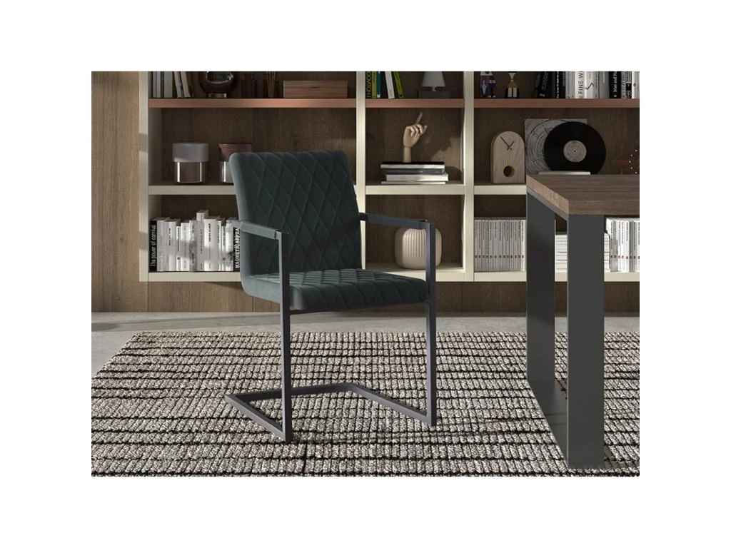 Chaise 'Brigotte' Velours Vert 2 Chaise 'Brigotte' Velours Vert – Image 2