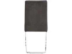 Lot De 2 Chaises De Salle à Manger Rembourrées En Microfibre Gris -Deco.fr Soldes Boutique chaise 20945815