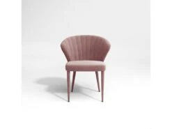 Lot De 2 Chaises Velours Rose Vintage Pieds Velours Assortis -Deco.fr Soldes Boutique chaise 21220351