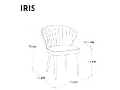 Lot De 2 Chaises Velours Rose Vintage Pieds Velours Assortis -Deco.fr Soldes Boutique chaise 21220355