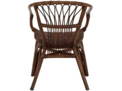 Lot De 2 Chaises De Salle à Manger En Rotin Marron -Deco.fr Soldes Boutique chaise 21556685