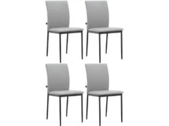 Chaise De Salle à Manger Pavia 4pk Gris -Deco.fr Soldes Boutique chaise 21686965